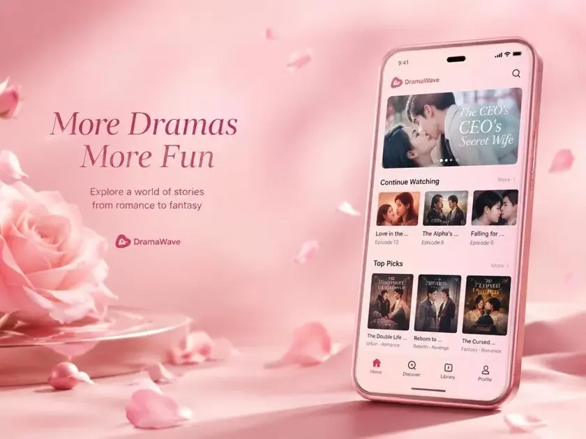 黄果AI短剧 APP 界面展示 - 甜宠短剧在线追剧